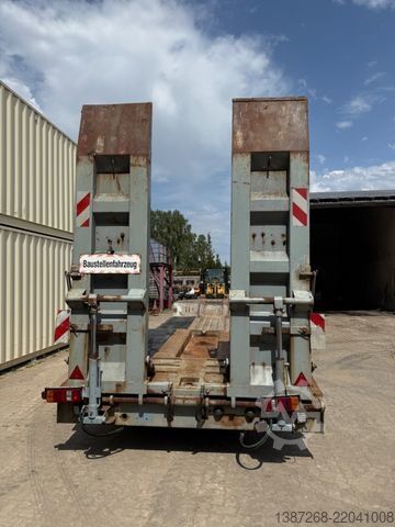 Remorcă cu platformă joasă MÜLLER-MITTELTAL TT40 Tieflader / Rampen