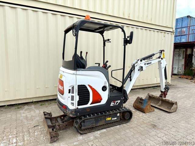 Minigraafmachine BOBCAT E17 / 2021 BJ / 445 Stunden / 2 x Löffel