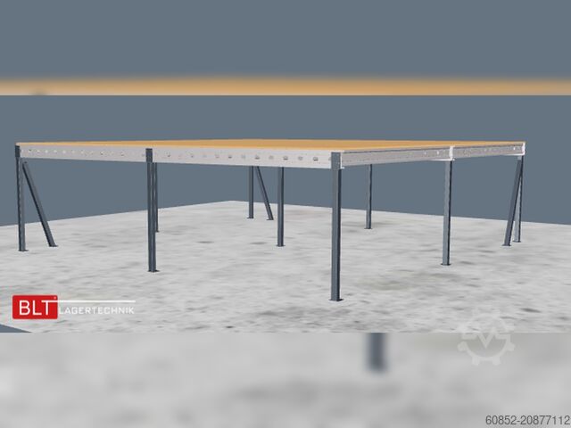 Platformă de depozitare 10x10m Lagerbühne , Belastung : 500kg/qm Unterkante: 2,5m , ca. 100qm Systembühne