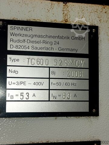 CNC-draaibank Spinner TC600 52 SMCY