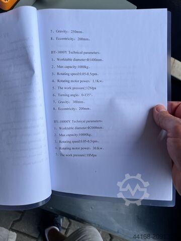 Placa giratoria de soldadura,Placa giratoria,Posicionador Protec 3 Achs Positionierer 10 To KT 10000 HV