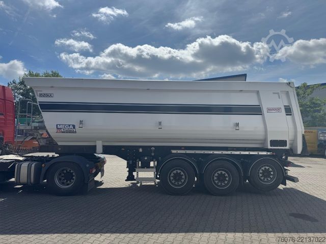 Tipper semitrailer Stahl Mulde 33 cbm SAF Achsen 2 Liftachsen