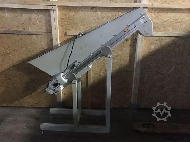 Šikmý pásový dopravník Šikmý pásový dopravník Das Frölichband 2 Lagig PVC weiß strukturiert