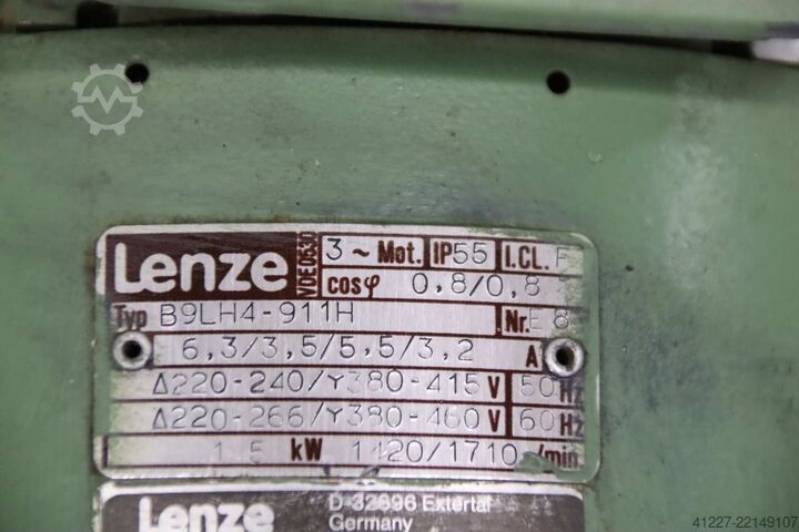 Gearmotor 1,5 kW, 70 omdr./min. Lenze 12.622.12.1  90L/4-H-TH-BR-