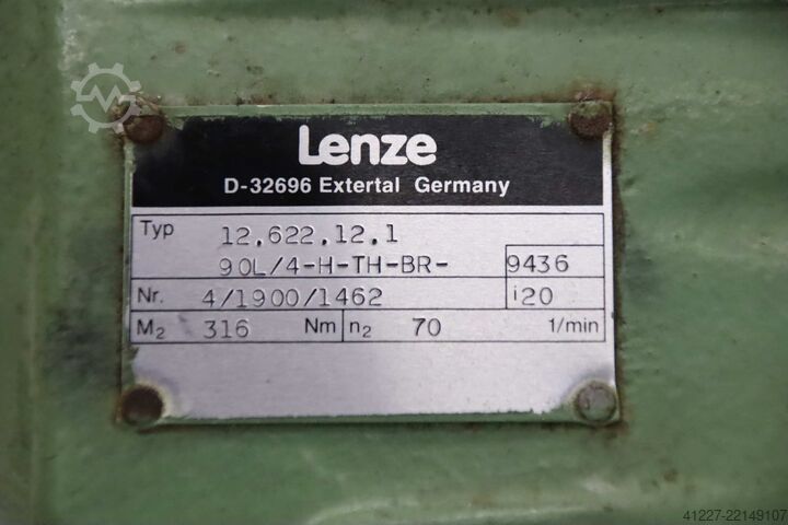 Gearmotor 1,5 kW, 70 omdr./min. Lenze 12.622.12.1  90L/4-H-TH-BR-