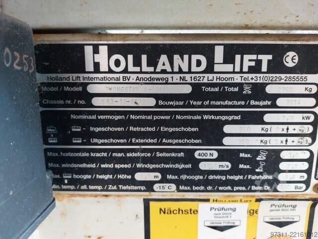 Sakselevator Holland Lift Y-83EL16
