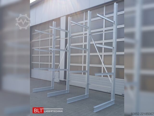 Estantería cantilever ca. 4,02 lfm. Kragarmregal  H:400cm T: 137 cm , 500 kg/Arm , 4 Lagerebenen