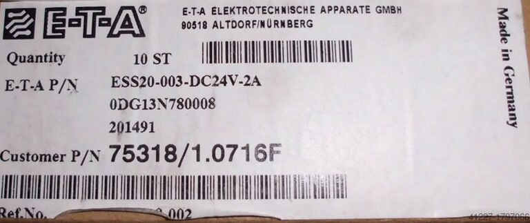 Circuit breaker ETA ESS20-004-DC24V-2A