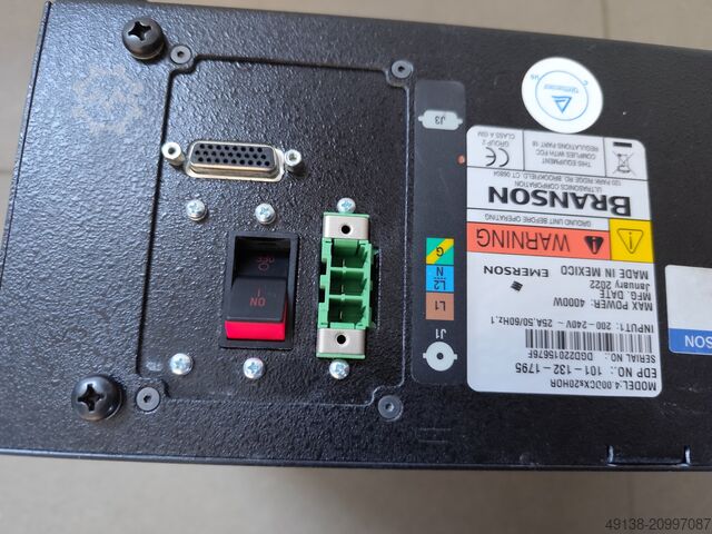 Ultrasonik jeneratör / Güç kaynağı Emerson Branson DCX 4000 H01