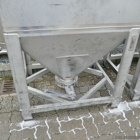 Contentor cónico de 650 litros em V2A UCON 9847