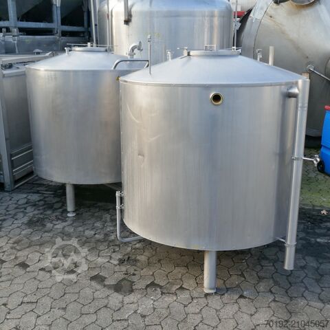 Tanque CIP isolado de 1250 litros em V2A  9845