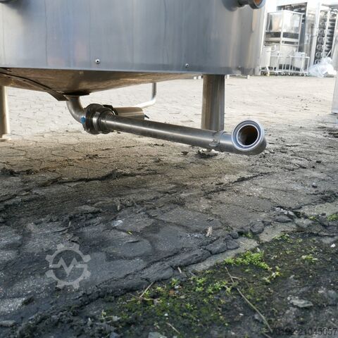 Tanque CIP isolado de 1250 litros em V2A  9845