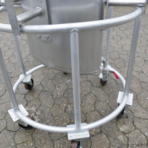 Depósito móvel de 60 litros em V2A.  9835