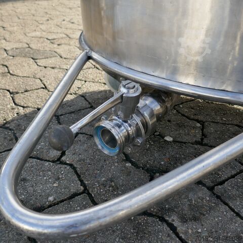 Contentor móvel de 350 litros em V2A sobre rodas  9811