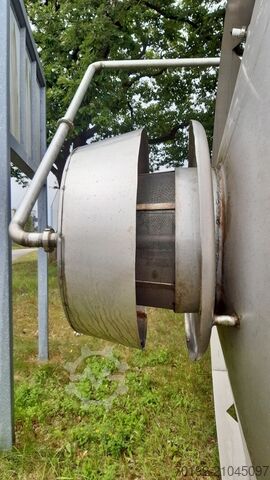 Tanque de armazenamento de 100.000 litros feito de V2A com flange agitadora lateral Holvrieka K0133