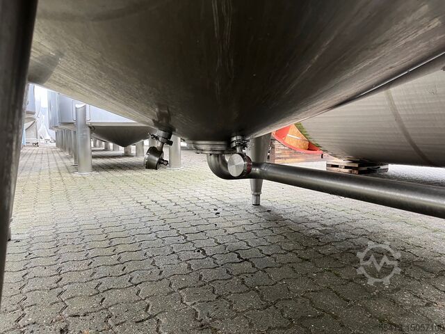 Tanque vertical de nata encamisado 12.000 L