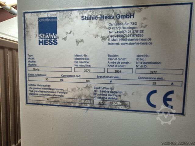 Rectificadora de bastidores Stähle-HESS Gloria