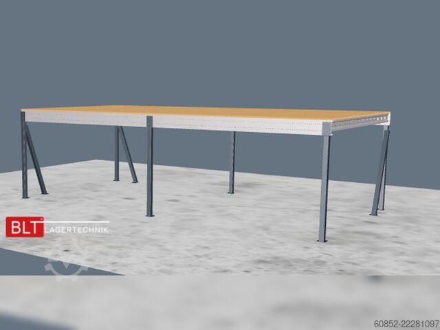 Opslagplatform 5x10m Lagerbühne , Belastung : 500kg/qm Unterkante: 2,5m , ca. 50qm Systembühne