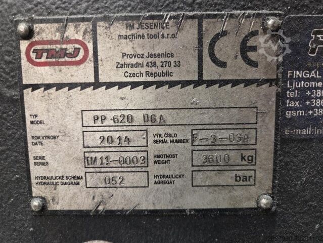 TMJ PP 620 DGA – Sierra de cinta hidráulica TMJ PP 620 DGA 
