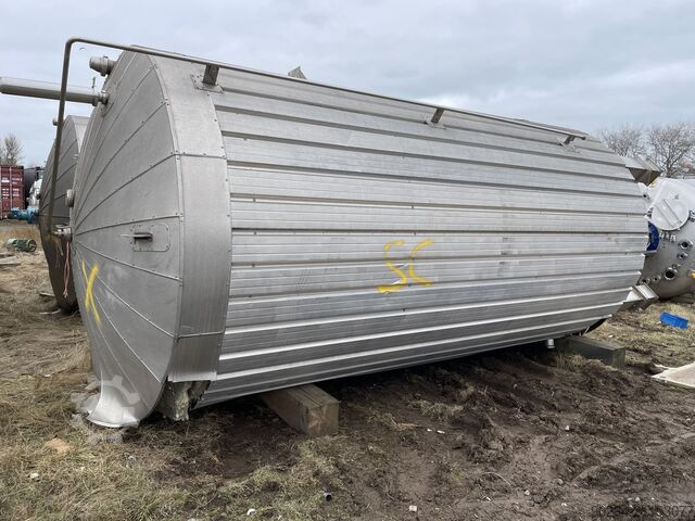 25 000 liters vertikal lagringstank i rostfritt stål, 2600 mm diameter x 4700 mm rak sida SIELMANN 25,000 Litre