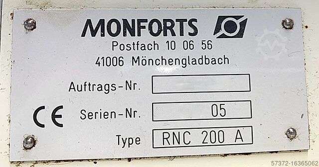 CNC soustruh MONFORTS RNC 200 A