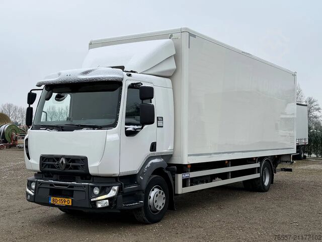 Koffer Renault D D 280.16 EURO6.  2021. Bakwagen met laadklep