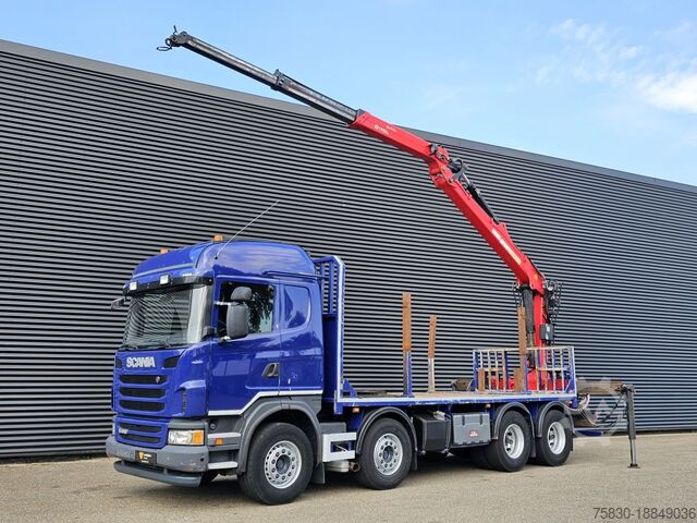 Yükleme platformu Scania G440 / RETARDER / 8x4 / PALFINGER-EPSILON CRANE