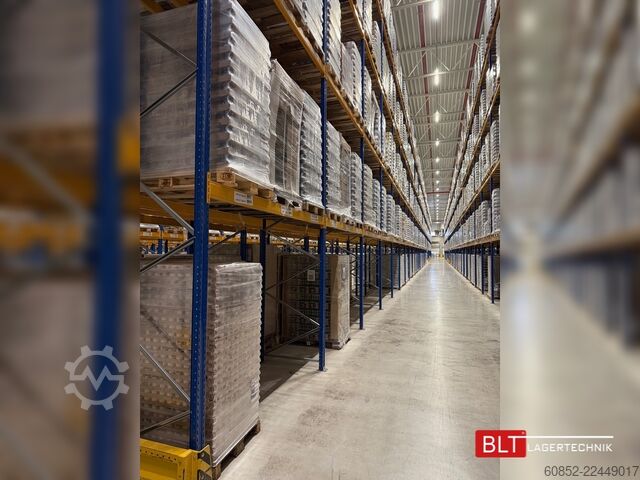Ağır hizmet tipi raf palet rafları 100,80 m STOW Palettenregale, H: 1050cm Fachlast: 2250 kg, PNB0472, Regale