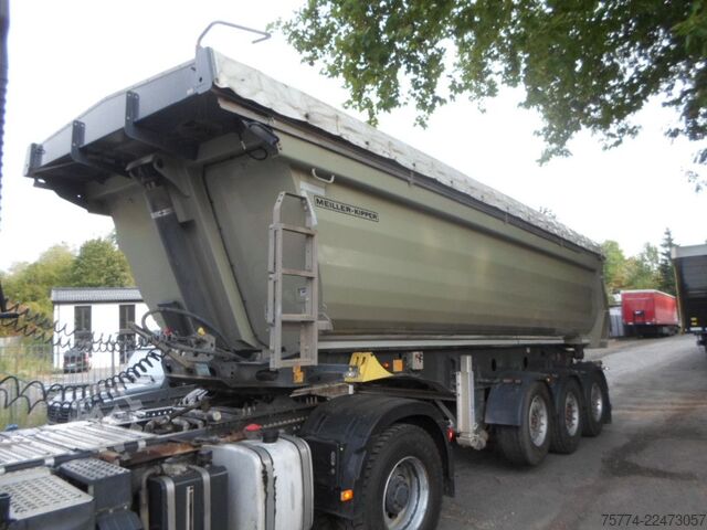 Semiremorcă basculantă MEILLER KISA 3/Stahlmulde/ca. 29 m/E-Verdeck