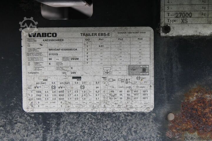 Koffer Kässbohrer 3x axle + bpw