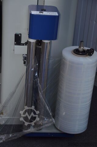 Halbautomatischer Palettenwickler KVK 1A mit Ausschnitt für Hubwagen- elektromagnetischer Bremse