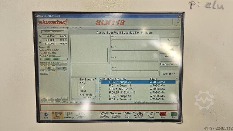 Bearbejdningscenter Elumatec SLK 118 Elumatec SLK 118