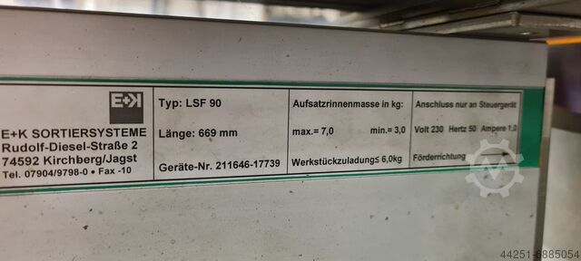 Linearvibrationsantrieb 669mm E+K LSF 90