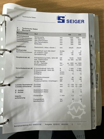 Drehmaschine - zyklengesteuert Seiger SLZ 570 E