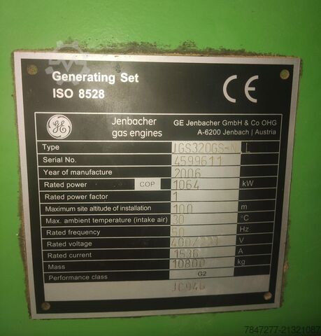 Generator GE Jenbacher J320GSC105