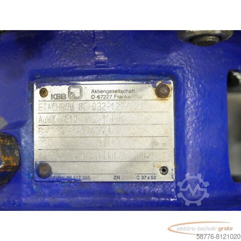 Motor KSB ETACHROM BC SN:6-9531327631 + 1LA7096-2AA11-ZX66