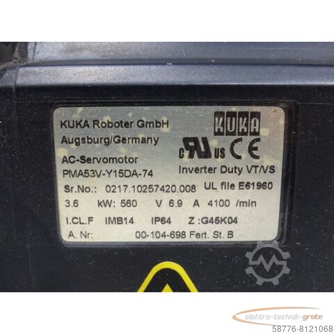 Jednostka sterująca KUKA Kuka PMA53V-Y15DA-74 Servomotor