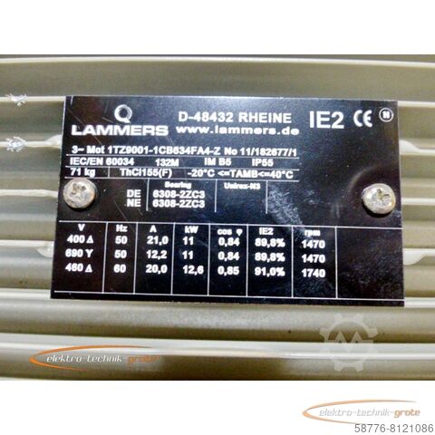 Vezérlőegység Lammers 1TZ9001-1CB634-FA4-Z Motor - ! -