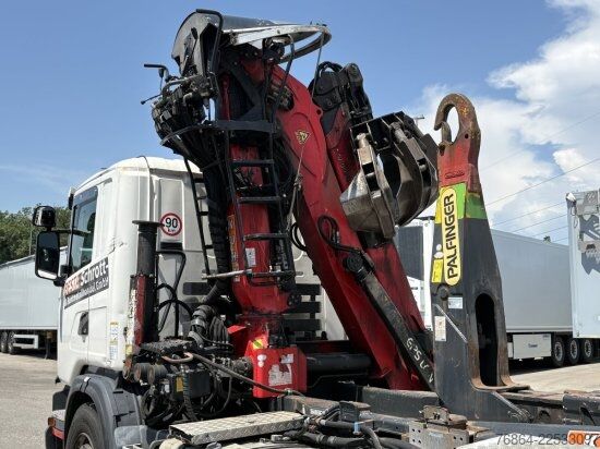Tippbil SCANIA G480 6X2 ABROLLER MIT KRAN  ,RETARDER, EURO 5, SCHROTTGREIFER