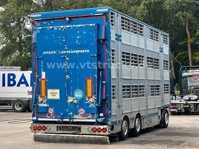 Horse transport trailer PEZZIOLI RBA31 3.Stock Viehanhänger, Hubdach, Tränke