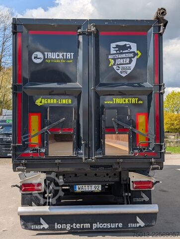 Sklopný návěs STAS 55 cbm HardoX AGRAR,  7 to. leer, Kombitüren