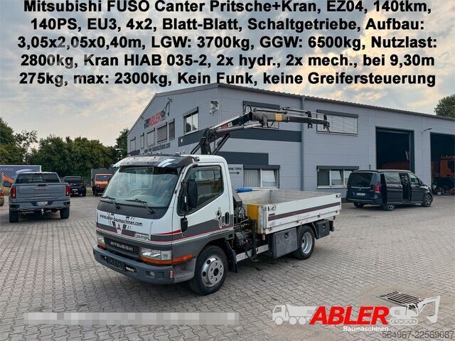 Furgonetka pick-up FUSO Canter Pritsche + Kran