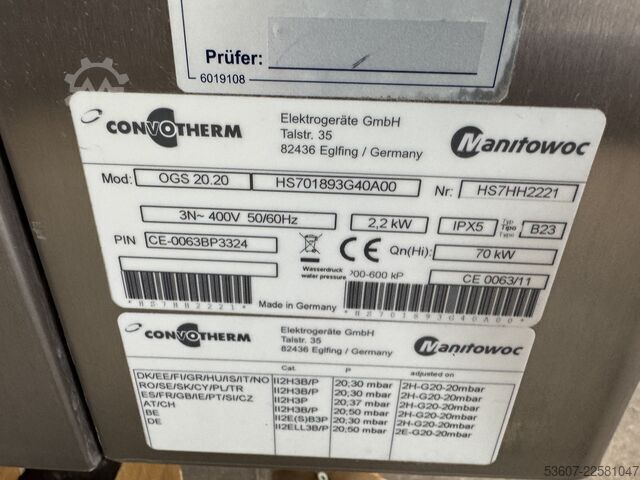  Convotherm OGS 20.20 easy-touch