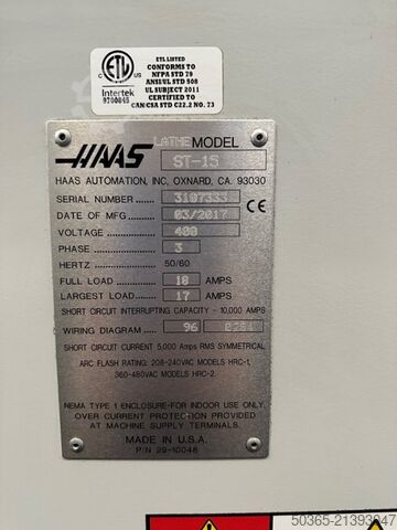 Tokarka CNC Haas ST-15