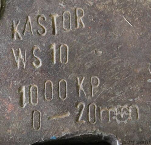 Pladeklemme 0-20 mm Kastor WS10