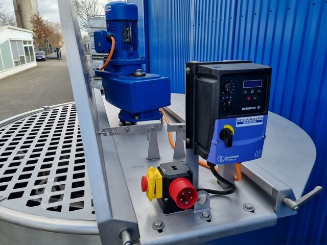 Opvarmelig/kølebar omrørertank Inox Behälter GmbH CILC3000TPRWA