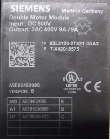 Módulo de línea activa con módulo motor doble Siemens 6SL3130-7TE23-6AA3 / 6SL3120-2TE21-0AA3