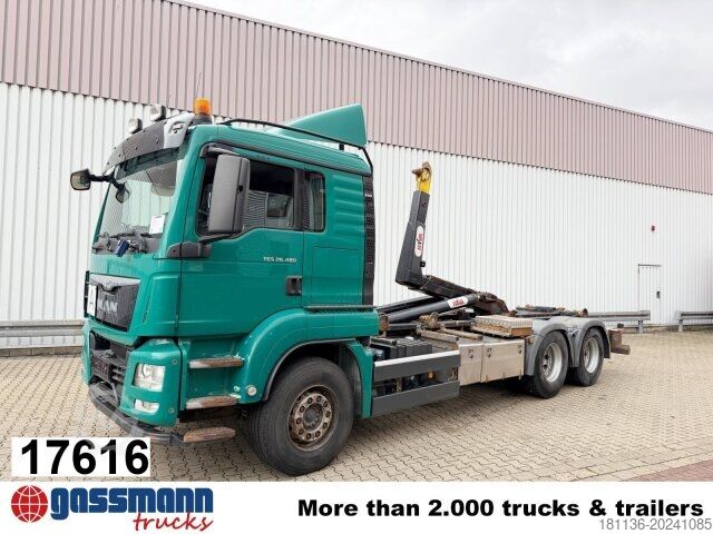 Hakowiec MAN TGS 26.480 6x4/45 BL, Klima, Intarder, Hyva 20.60