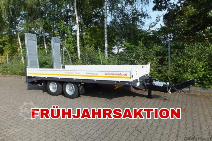 Poluprikolica za niskopodni prevoz Möslein TTT 11- 6,28 Weiß  Neuer Tandemtieflader