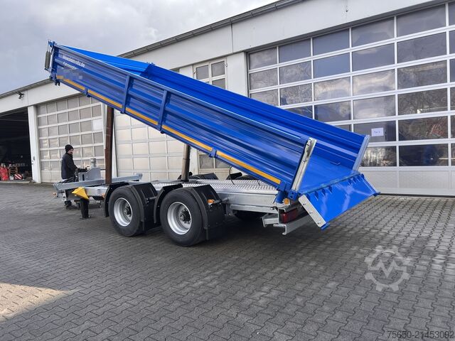 Kiepaanhangwagen Möslein TTD 19 B  19 t Tandemkipper- Tieflader hydraulischer Klappe Breitbereifung